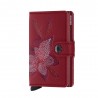 MINIWALLET SECRID STITCH Magnolia Rosso